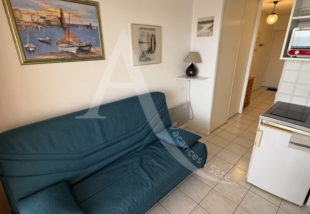 Apartamento en Sète - 033 / T2 AVEC PARKING, PISCINE ET VUE MER