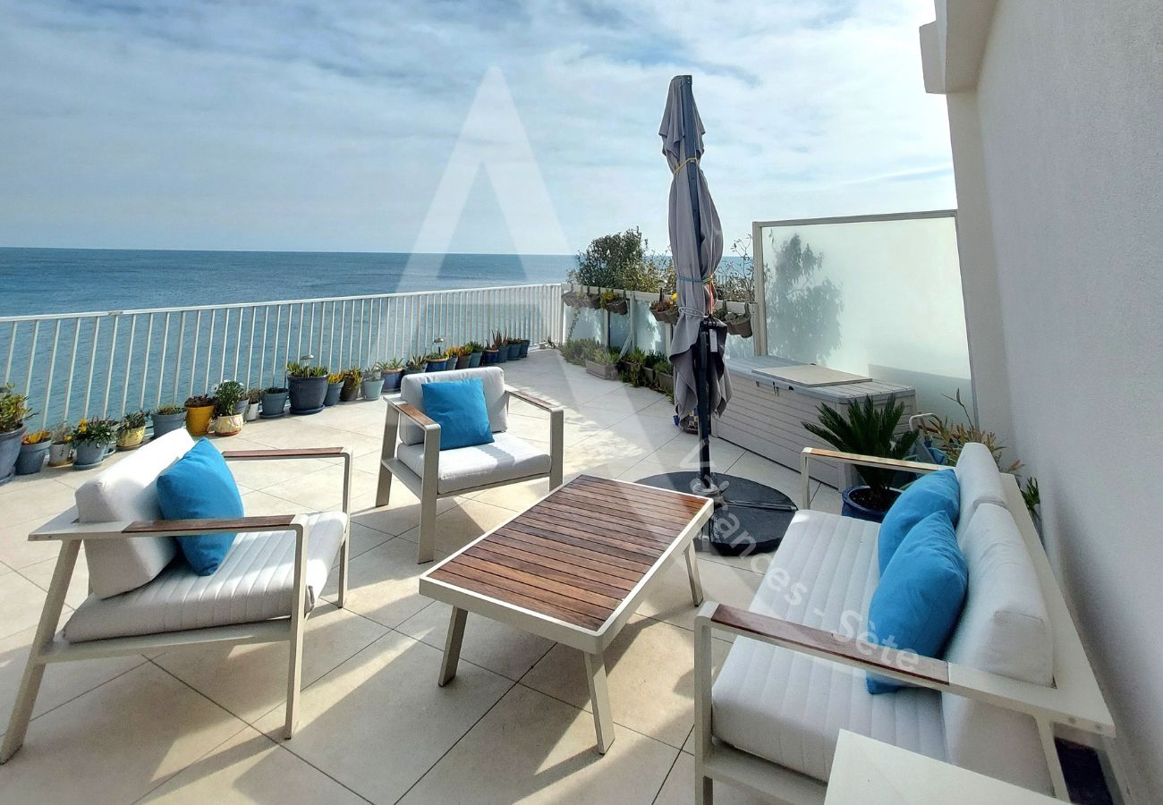 Apartamento en Sète - 158 / APT ET TERRASSE D'EXCEPTION, WI-FI ET GARAGE