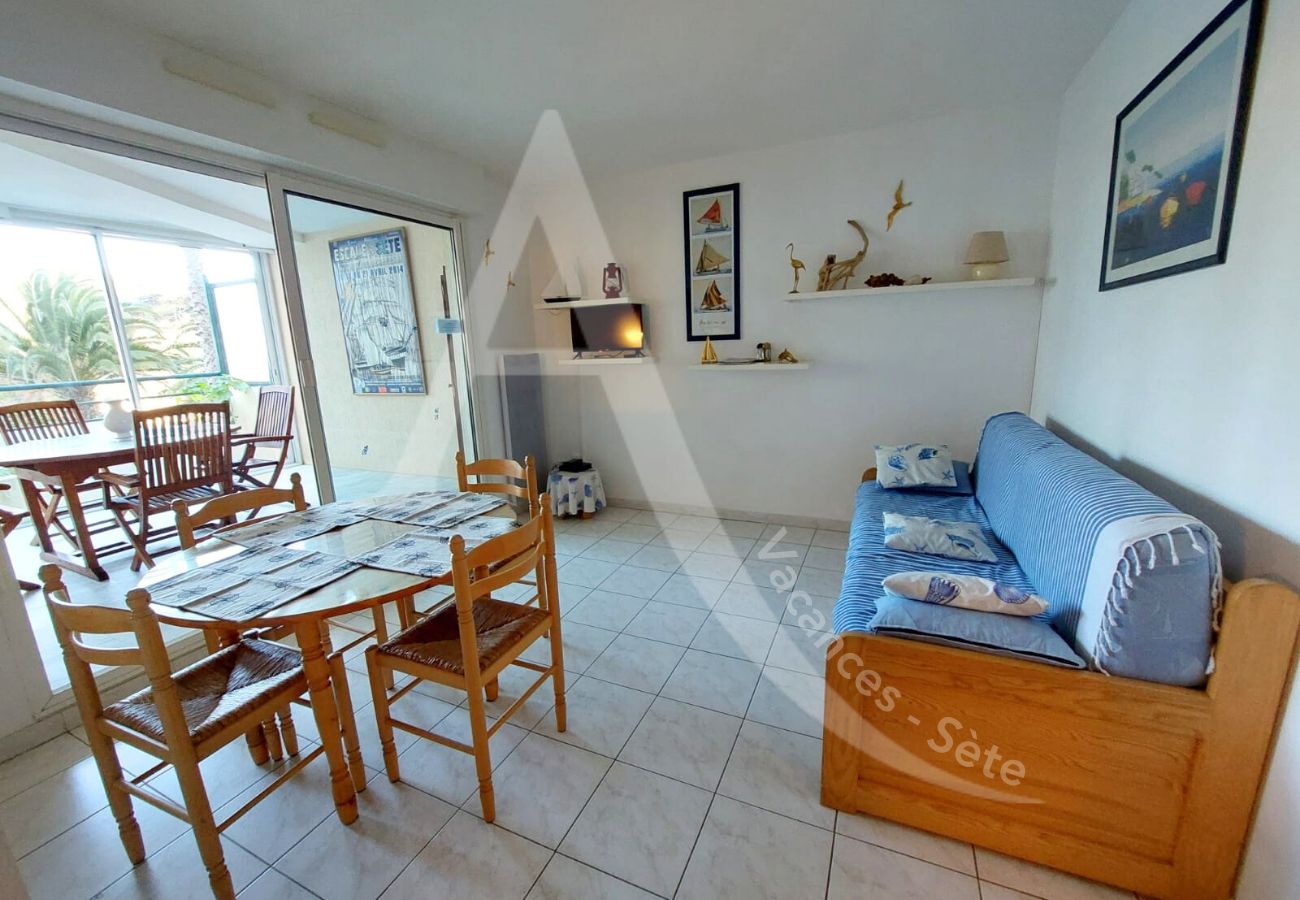 Apartamento en Sète - 046 / T2 RDC, WIFI GARAGE ET PISCINE